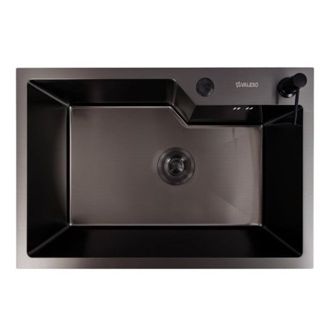 Мойка PVD черная Valeso Handmade (3,0/0,8) 65*43