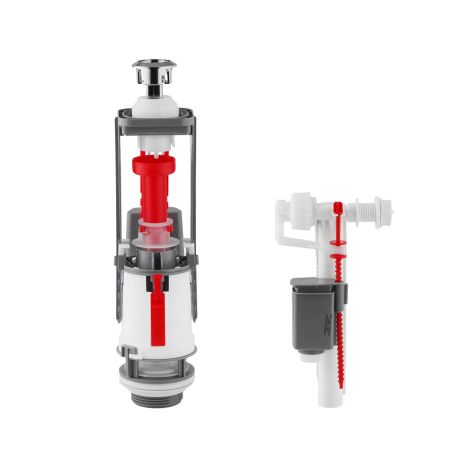 Комплект для бачка унітаза NM дворівневий, з бічним підведенням 1/2"