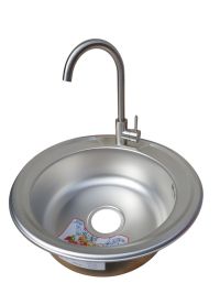 Комплект мийка кухонна та змішувач з нержавіючої сталі Zerix SUS 011