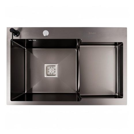 CM 78*50C L Мийка PVD чорна Valeso Handmade (3.0/0.8)