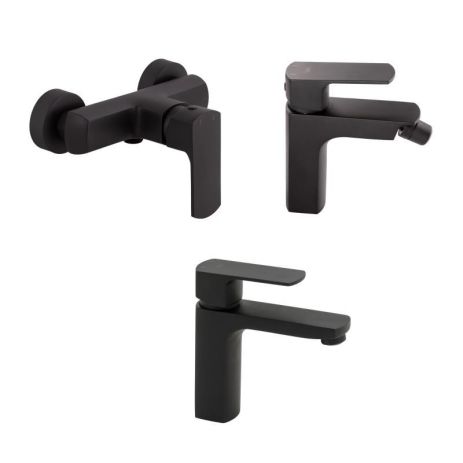 Комплект смесителей Qtap Lipno: Смеситель для душа QTLIPNO4023101CB + Смеситель для раковины QTLIPNO1023101CB