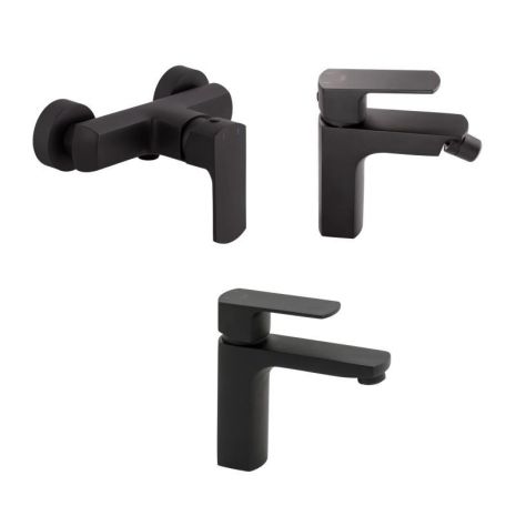 Комплект смесителей Qtap Lipno: Смеситель для душа QTLIPNO4023101CB + Смеситель для раковины QTLIPNO1023101CB