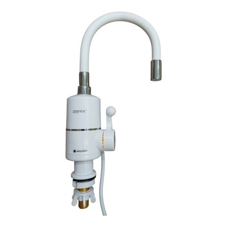 Проточный водонагреватель Чехия ELW06-F-White с гибким силиконовым изливом