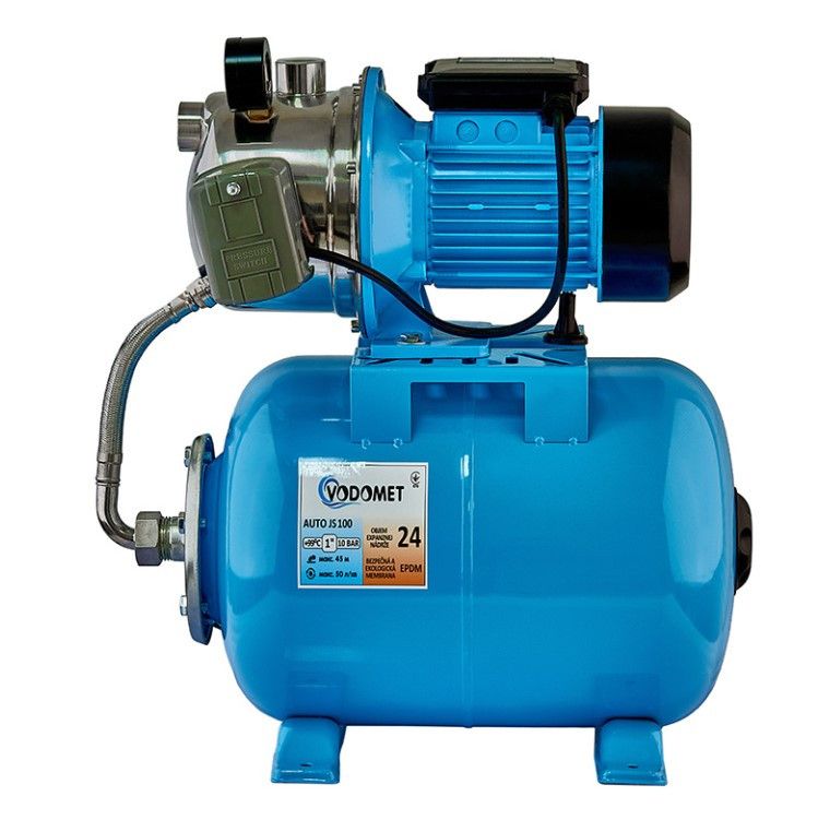 Насосна станція корпус нержавіюча сталь Словенія VDMT AUTO JS 100L Н=45М, Q=3кбМ, P=1100 Вт, 1"x1" Насосна станція корпус нержавіюча сталь Словенія VDMT AUTO JS 100L Н=45М, Q=3кбМ, P=1100 Вт, 1"x1"