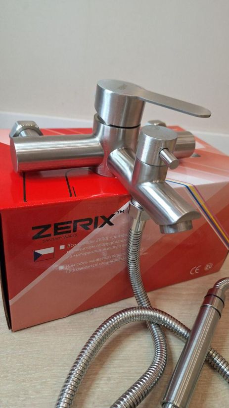 Змішувач для ванної кімнати ZR Dax 142 euro з нержавіючої сталі Змішувач для ванної кімнати ZR Dax 142 euro з нержавіючої сталі