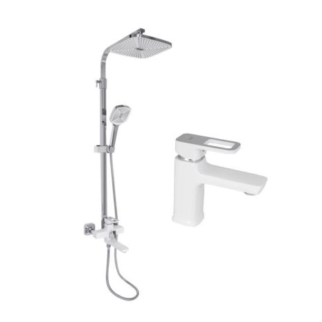 Набор смесителей Wawel 001 + Wawel 1030 White Набор смесителей Wawel 001 + Wawel 1030 White