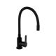 Змішувач для кухні Brinex Pure 015F3 з гнучким виливом Black Matt BRIPUR015F3BLM