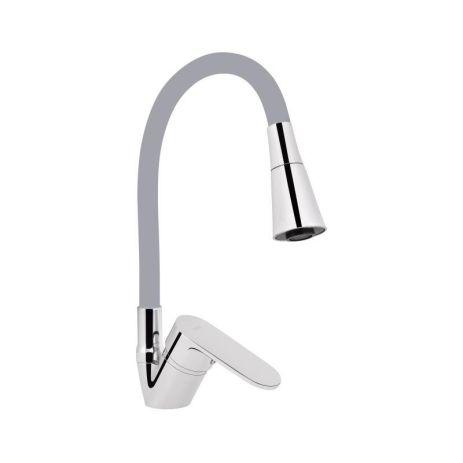 Змішувач для кухні Lidz Tani 008F3 з гнучким виливом (k40) LDTAN008F3GCR39507 Grey / Chrome