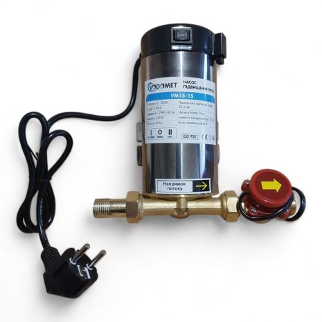 Насос для підвищення тиску Словенія VDMT VM15-15 бесшумний з реле протоки