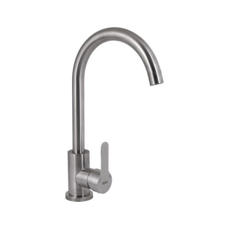 Змішувач для кухні U-подібний Brinex Pure 015F U-подібний Nickel BRIPUR015FNKL