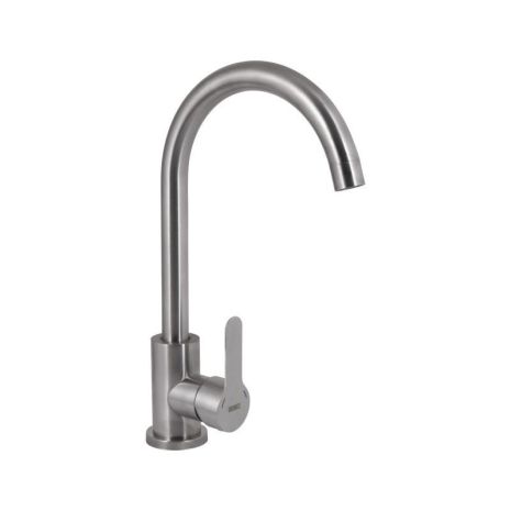 Змішувач для кухні U-подібний Brinex Pure 015F U-подібний Nickel BRIPUR015FNKL