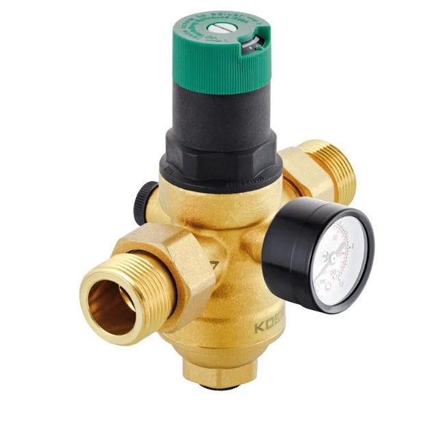 Редуктор тиску з фільтром тонкого очищення та манометром Чехія KR. 1241 1/2" Редуктор тиску з фільтром тонкого очищення та манометром Чехія KR. 1241 1/2"