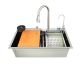 Кухонна мийка з вбудованим змішувачем Водоспад з нержавіючої сталі ZH7546-SET-07.SUS304 DECOR Кухонна мийка з вбудованим змішувачем Водоспад з нержавіючої сталі ZH7546-SET-07.SUS304 DECOR