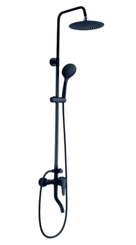 Душевая колонна со смесителем из термопластика AMIX Rain 009-J BLACK