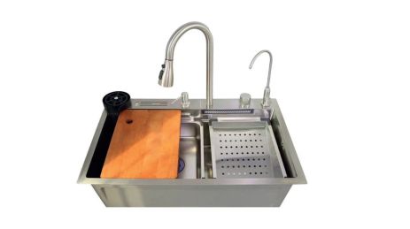 Кухонна мийка з вбудованим змішувачем ZH7546-SET-06.SUS304 DECOR Кухонна мийка з вбудованим змішувачем ZH7546-SET-06.SUS304 DECOR
