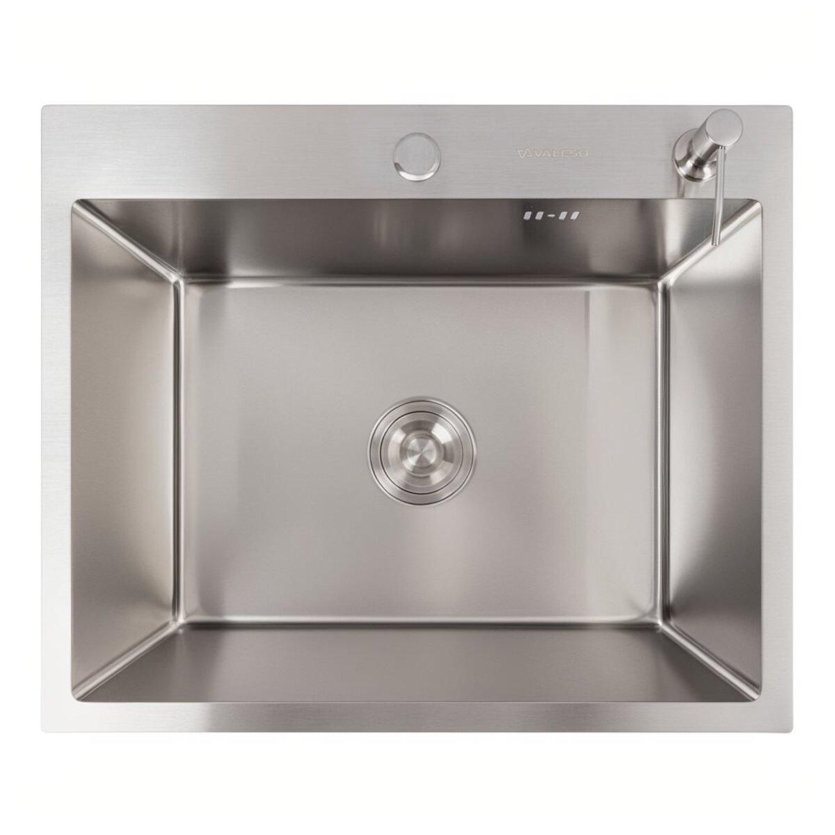 Нержавійка кухонна мийка 60*50 VALESO Handmade ECN (2,0/0,5) Нержавійка кухонна мийка 60*50 VALESO Handmade ECN (2,0/0,5)