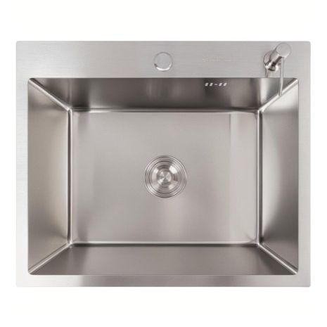 60*50 Мийка нержавійка Valeso Handmade (сифон круглий, 3,0/0,8)