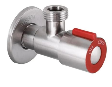 Кран для подключения сантехнических приборов Champion VAL-02 1/2x1/2 красный из нержавейки Кран для подключения сантехнических приборов Champion VAL-02 1/2x1/2 красный из нержавейки