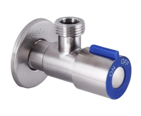 Кран для подключения сантехнических приборов Champion VAL-01 1/2x1/2 синий из нержавейки Кран для подключения сантехнических приборов Champion VAL-01 1/2x1/2 синий из нержавейки