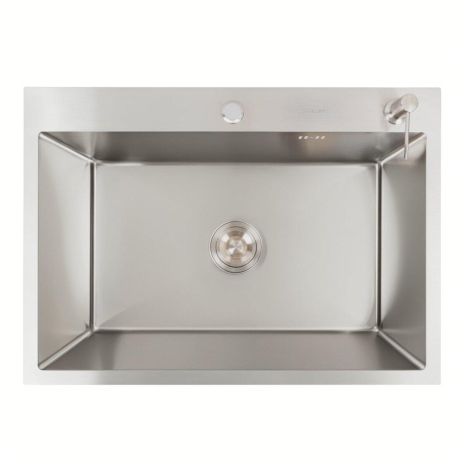 Мийка кухонна VALESO Handmade 70*50 нержавійка (сифон круглий, 3,0/0,8)