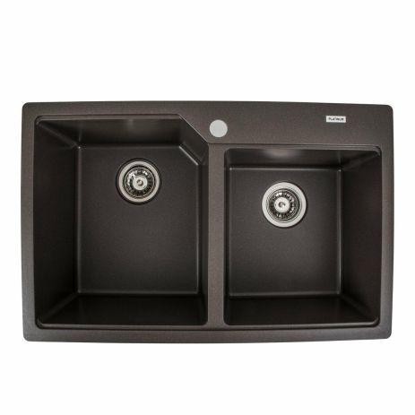 Гранитная мойка для кухни Platinum 7850 HARMONY матовая Темная скала Гранитная мойка для кухни Platinum 7850 HARMONY матовая Темная скала