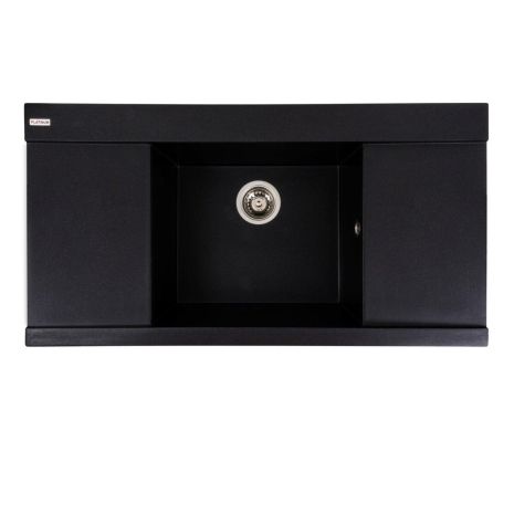 Гранитная мойка для кухни Platinum 9651 ATLAS матовый Черный металлик Гранитная мойка для кухни Platinum 9651 ATLAS матовый Черный металлик