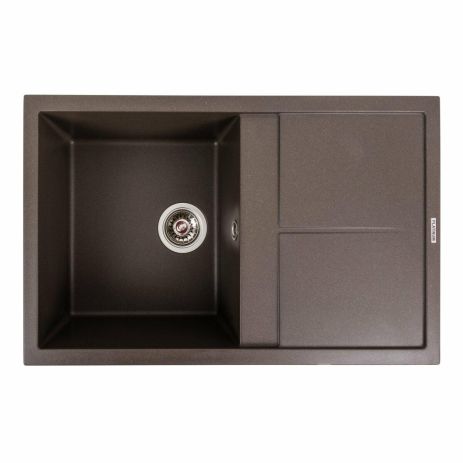 Гранитная мойка для кухни Platinum 7950 Selena матовая Темная скала Гранитная мойка для кухни Platinum 7950 Selena матовая Темная скала