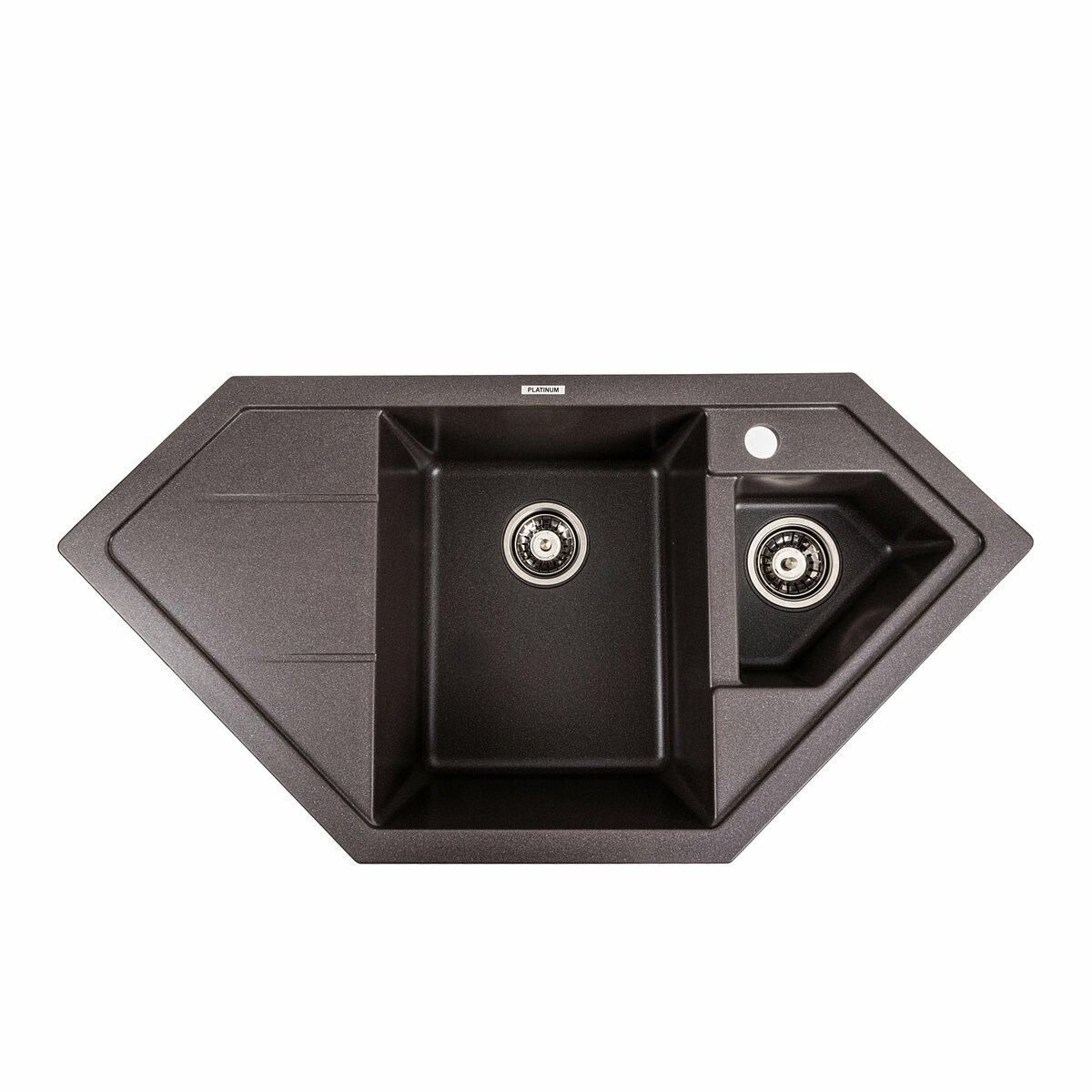 Гранітна мийка для кухні Platinum 9950 PANDORA матовий Гренадин Гранітна мийка для кухні Platinum 9950 PANDORA матовий Гренадин