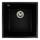 Гранитная мойка для кухни Platinum 4040 RUBA матовый черный Гранитная мойка для кухни Platinum 4040 RUBA матовый черный