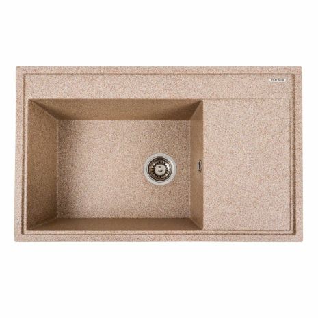 Гранитная мойка для кухни Platinum 7950 AZURIT матовая Карамель Гранитная мойка для кухни Platinum 7950 AZURIT матовая Карамель