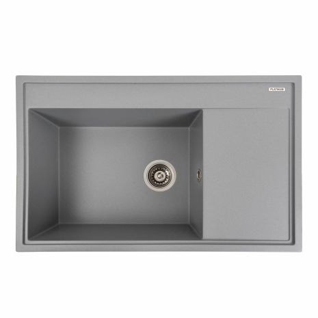 Гранітна мийка для кухні Platinum 7950 AZURIT матовий Сірий металік Гранітна мийка для кухні Platinum 7950 AZURIT матовий Сірий металік