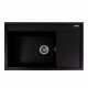Гранітна мийка для кухні Platinum 7950 AZURIT матовий Чорний металік Гранітна мийка для кухні Platinum 7950 AZURIT матовий Чорний металік