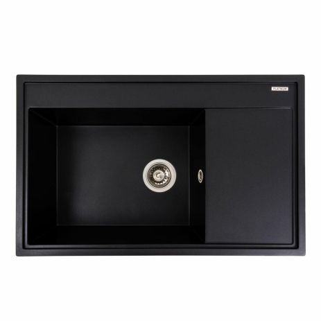 Гранітна мийка для кухні Platinum 7950 AZURIT матовий Чорний Гранітна мийка для кухні Platinum 7950 AZURIT матовий Чорний