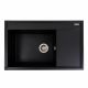 Гранітна мийка для кухні Platinum 7950 AZURIT матовий Чорний Гранітна мийка для кухні Platinum 7950 AZURIT матовий Чорний