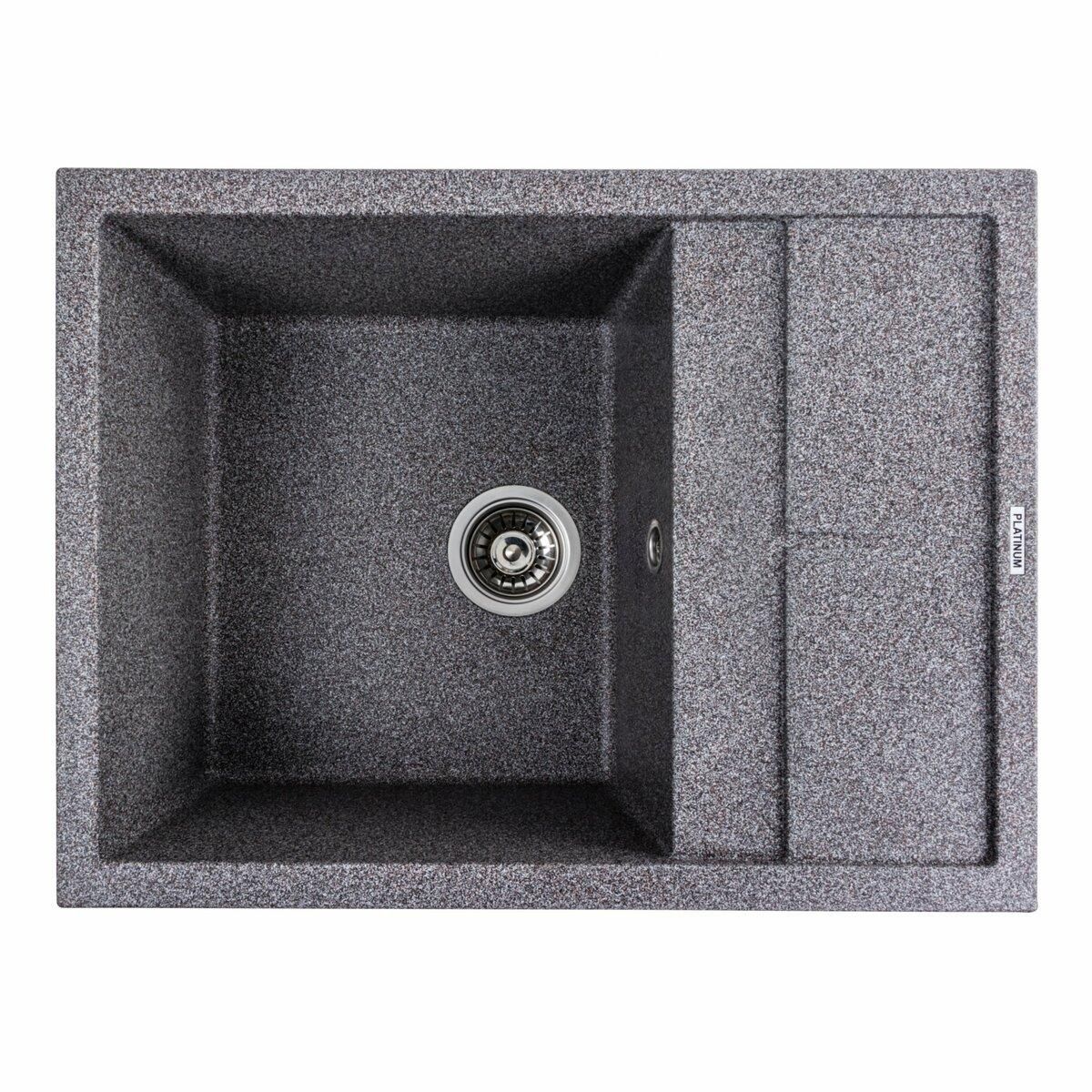 Гранитная мойка для кухни Platinum 6550 LOTOS матовый Микс Гранитная мойка для кухни Platinum 6550 LOTOS матовый Микс