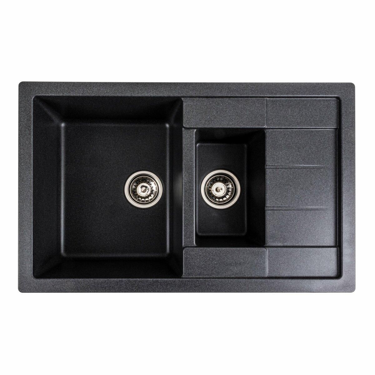 Гранітна мийка для кухні Platinum 7850W TOSKANA матовий Карбон Гранітна мийка для кухні Platinum 7850W TOSKANA матовий Карбон