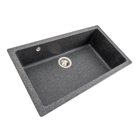 Гранітна мийка для кухні VALESO 7945 Paruana матова Графіт