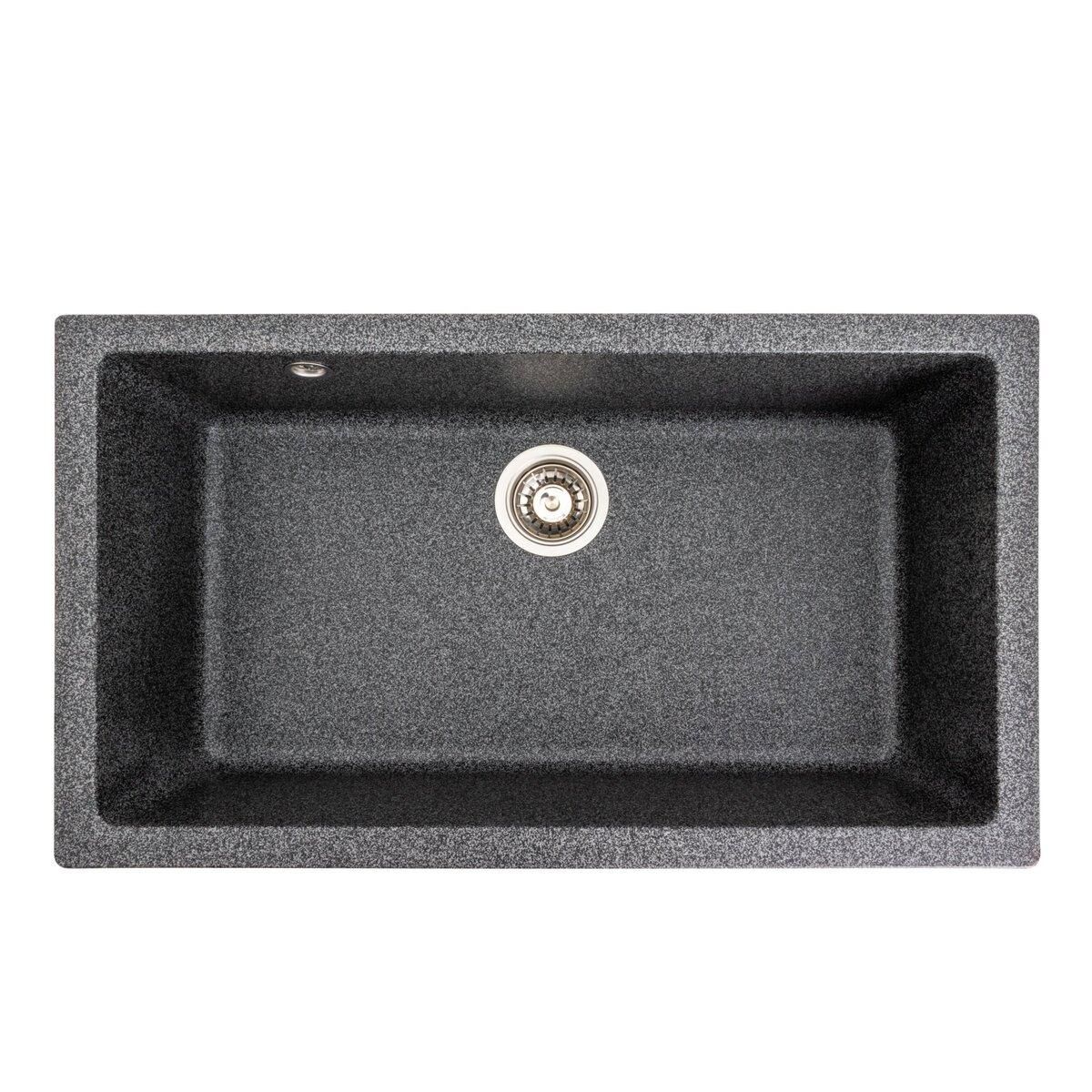 Гранітна мийка для кухні Platinum 7945 Parunana матова (графіт) Гранітна мийка для кухні Platinum 7945 Parunana матова (графіт)