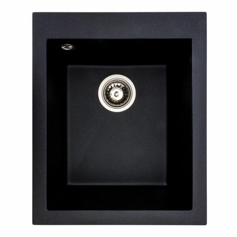 Гранітна мийка для кухні Platinum 4150 SOKIL матова (чорний металік) Гранітна мийка для кухні Platinum 4150 SOKIL матова (чорний металік)