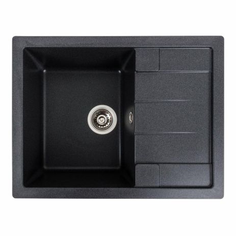 Гранітна мийка для кухні Platinum 6550 INTENSO матовий Карбон Гранітна мийка для кухні Platinum 6550 INTENSO матовий Карбон