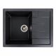 Гранітна мийка для кухні Platinum 6550 INTENSO матовий Карбон Гранітна мийка для кухні Platinum 6550 INTENSO матовий Карбон