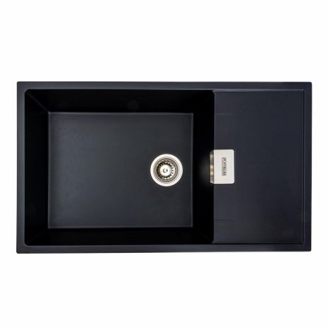 Гранитная мойка для кухни Platinum 8650 DIAMOND матовая (черная) Гранитная мойка для кухни Platinum 8650 DIAMOND матовая (черная)
