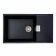 Гранитная мойка для кухни Platinum 8650 DIAMOND матовая (черная) Гранитная мойка для кухни Platinum 8650 DIAMOND матовая (черная)
