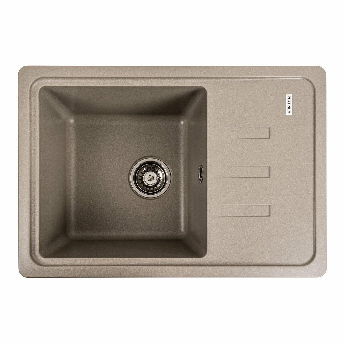 Гранитная мойка для кухни Platinum 6243 LIANA матовый Титан Гранитная мойка для кухни Platinum 6243 LIANA матовый Титан