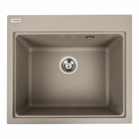 Гранитная мойка для кухни Platinum 5852 VESTA матовый Титан Гранитная мойка для кухни Platinum 5852 VESTA матовый Титан