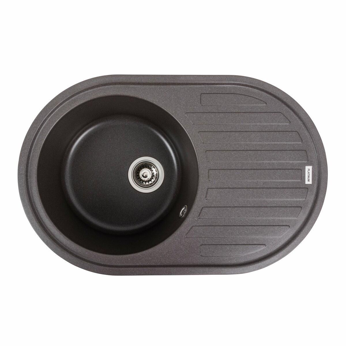 Гранитная мойка для кухни Platinum 7750 LIRA матовий Гренадин Гранитная мойка для кухни Platinum 7750 LIRA матовий Гренадин