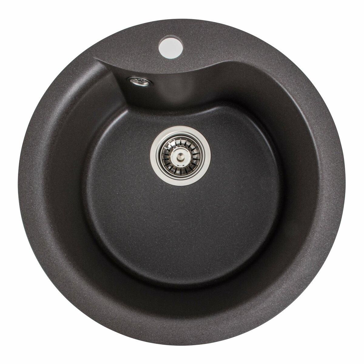 Гранитная мойка для кухни Platinum 480 TURAS матовая Гренадин Гранитная мойка для кухни Platinum 480 TURAS матовая Гренадин