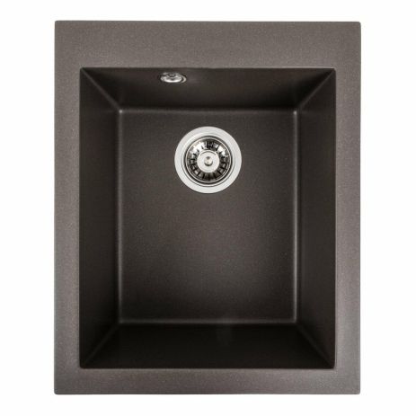 Гранитная мойка для кухни Platinum 4150 SOKIL матовая Темная скала Гранитная мойка для кухни Platinum 4150 SOKIL матовая Темная скала