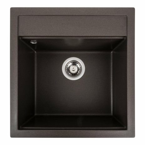 Гранитная мойка для кухни Platinum 5149 FIESTA матовая Темная скала Гранитная мойка для кухни Platinum 5149 FIESTA матовая Темная скала
