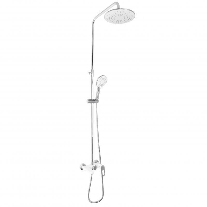 Душевая система универсальная Lidz Latwa 1030 на три потребителя (с изливом) (k35) LDLAT1030WHI45427 White Душевая система универсальная Lidz Latwa 1030 на три потребителя (с изливом) (k35) LDLAT1030WHI45427 White